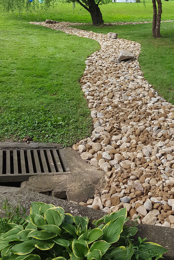 McGinn Landscaping - Drainage Swale